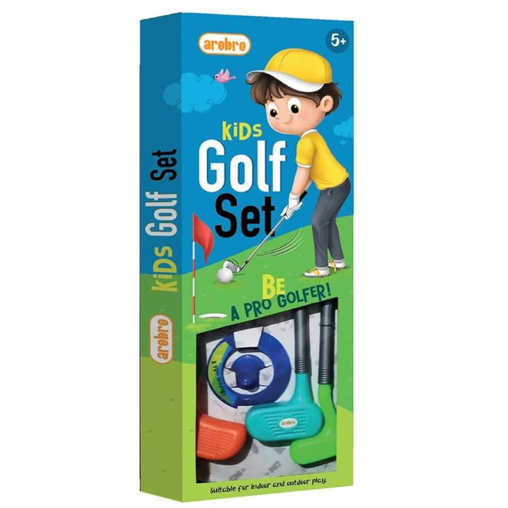 Plastic Golf Set with Golf Sticks, Platform Cup & 2 Balls Kids Boys