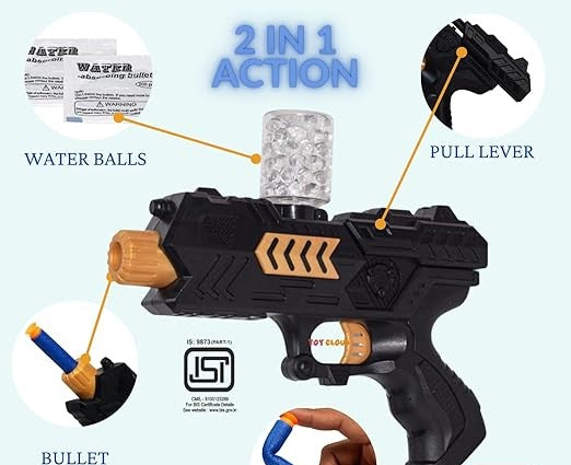 2 In 1 Soft Aqua Blaster Gun