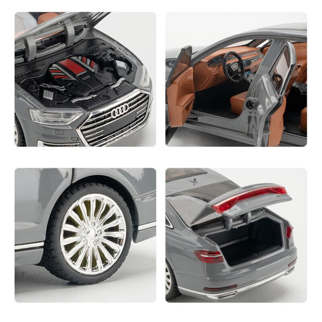 1:24 Audi A8 Die-Cast Model Metal Car