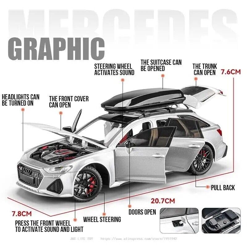 Audi Rs6 Metal Alloy Model Metal Car
