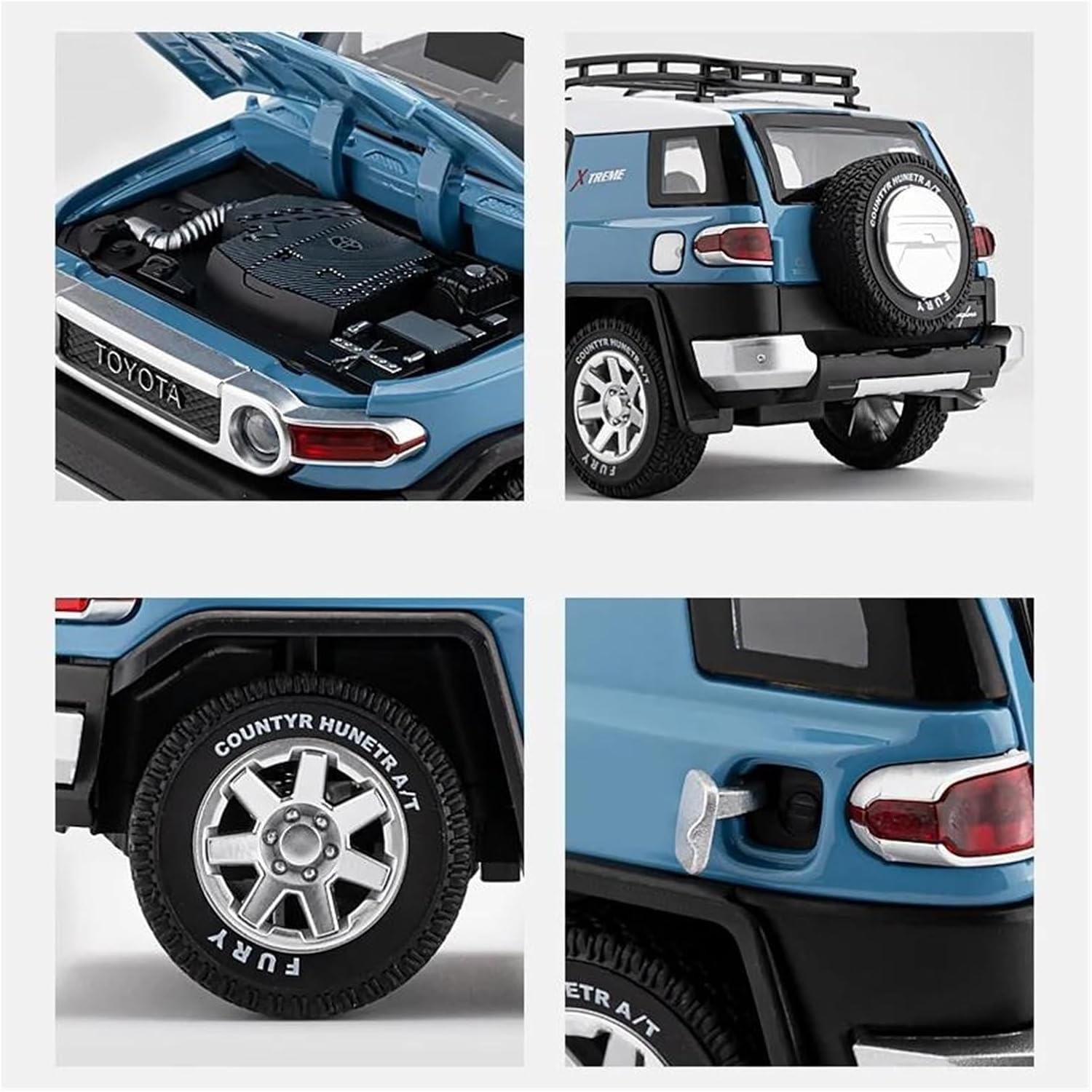 Toyota Toy Car Fj Land Cruiser Metal Car