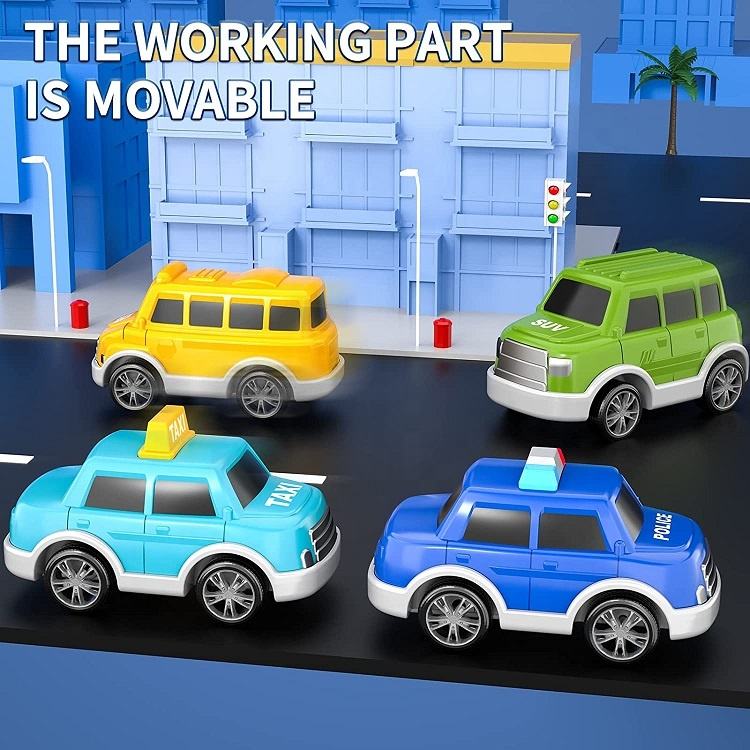 CITY TRUCKS WITH SMALL CARS || BLUE