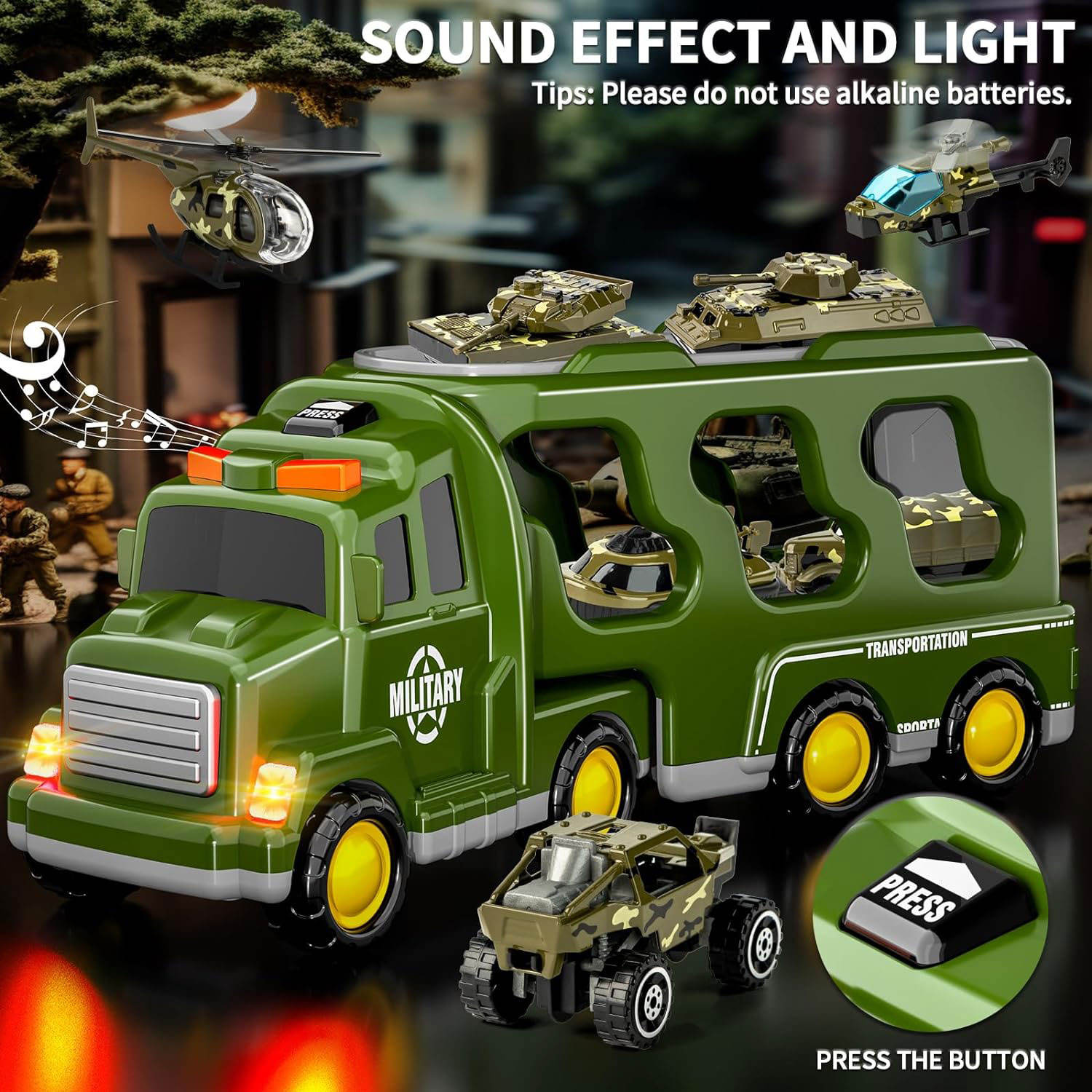 BIG CARRIER TRUCKS WITH SMALL CARS || GREEN ARMY TRUCK