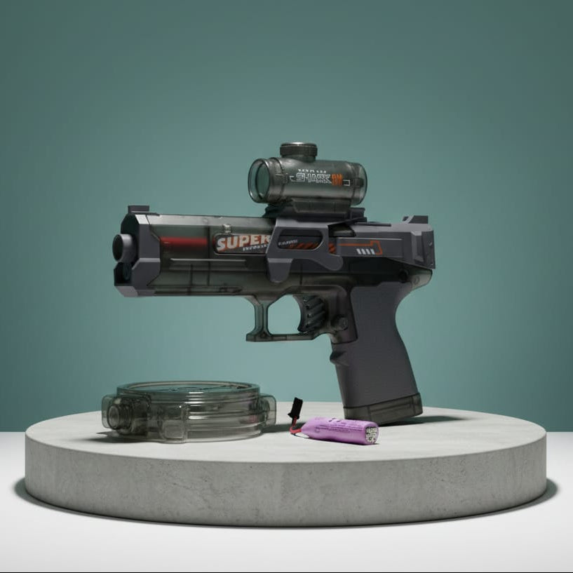 Fire Light Electric Water Gun With Rechargeable Battery