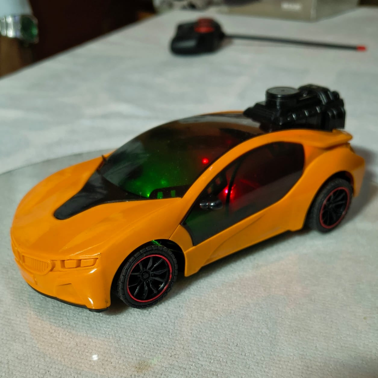 Rechargeable 3D Famous Remote Control Car with real Fog Spray