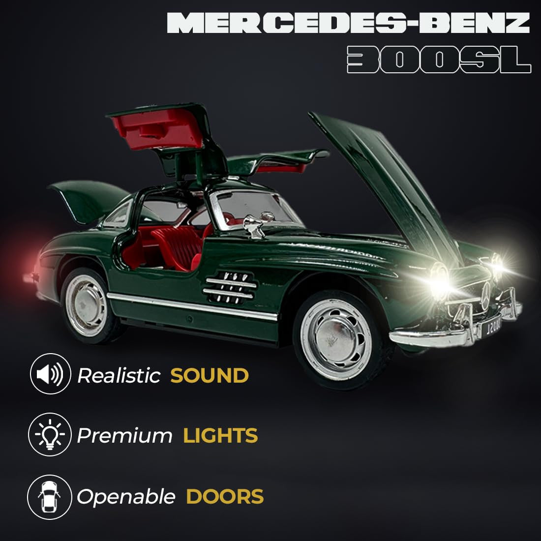 Spiyat 1954 Mercedes-Benz 300SL Metal Car